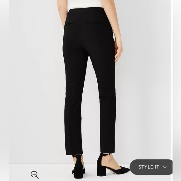 NWT - Ann Taylor: The Side Zip Ankle Pant in Bi-Stretch - M - Picture 2 of 2